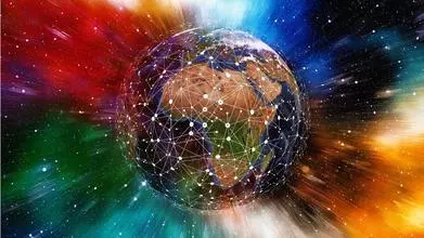 Network Earth Blockchain Globe